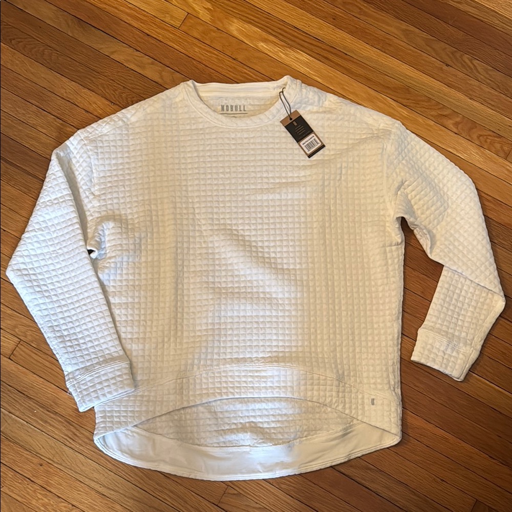 NOBULL White Textured Sweatshirt